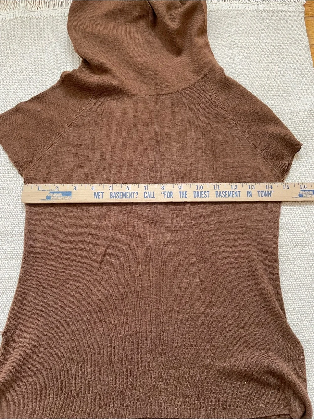 Vintage J.crew Womens Silk Cotton Cowl Neck Cap Sleeve Knit Top Y2K
